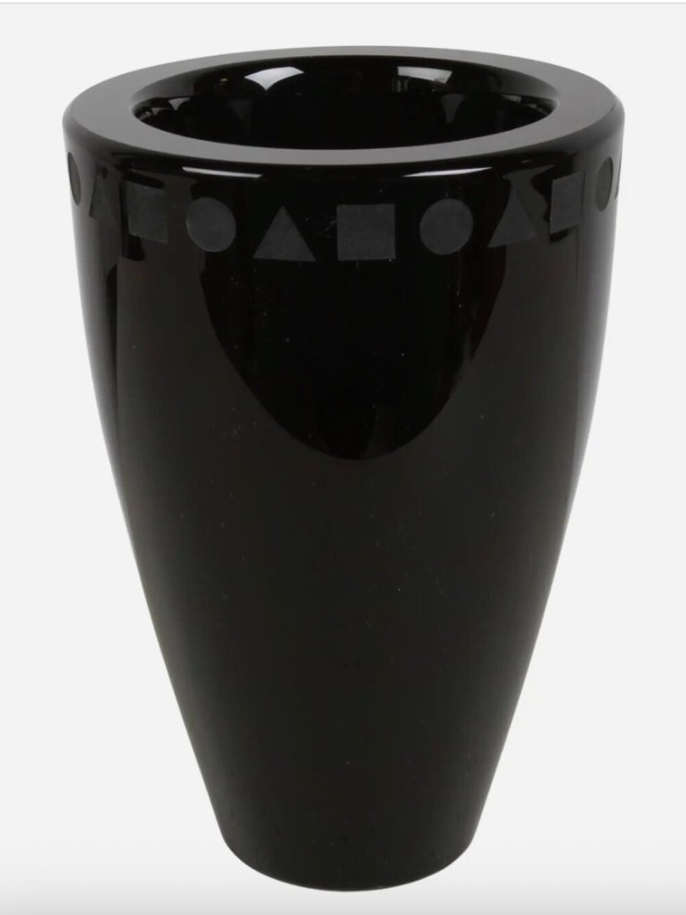 Ward Bennet Sasaki Design Black Crystal Bud vase - Picture 1 of 6